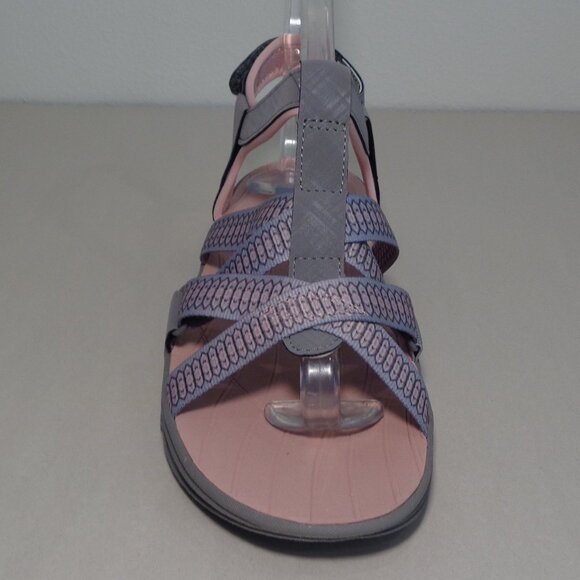 JSport by Jambu Size 7 M KAIA Grey / Pink Geometric Sandals New Women's Shoes - Picture 6 of 16